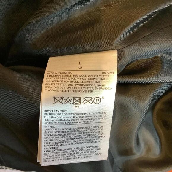 GAP Black and White Houndstooth Double-Breasted Jacket - Picture 7 of 7